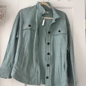 Madewell shacket teal - size medium